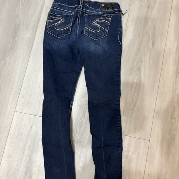 Silver Jeans Suki Skinny Dark Blue Jeans Womens Size 28/31 L - Picture 11 of 11